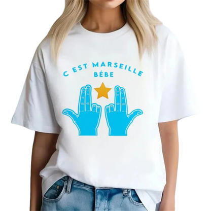 T-shirt JuL C'est Marseille bébé