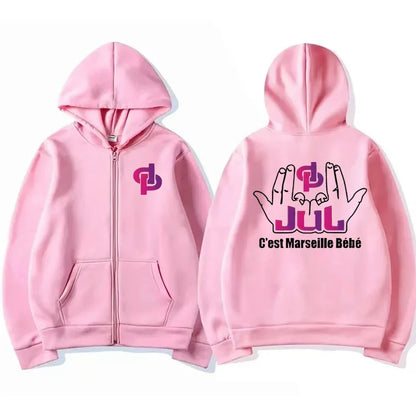 Sweat à capuche zippé JuL - C'est Marseille Bébé